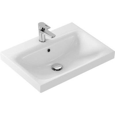 Тумба с раковиной Francesca Avanti Latina 60 подвесная, бежевая (ум. Moduo 60)-5