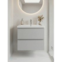 Тумба с раковиной Francesca Avanti Latina 60 подвесная, серая (ум. Moduo 60)