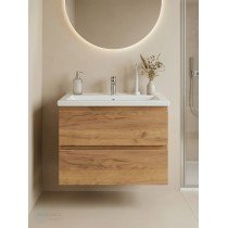 Тумба с раковиной Francesca Avanti Latina 70 подвесная, дуб крафт золотой (ум. Фостер 70)