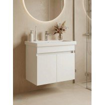 Тумба с раковиной Francesca Avanti Стокгольм 60 подвесная, с подсветкой (2 дв.,ум. Фостер 60)