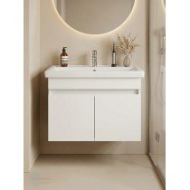 Тумба с раковиной Francesca Avanti Стокгольм 80 подвесная, с подсветкой (2 дв.,ум. Фостер 80)