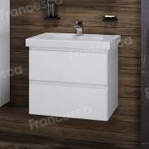 Тумба с раковиной Francesca Bianco 60 подвесная (ум. Грейс 60)