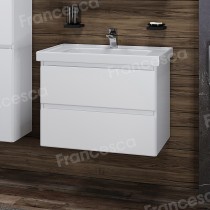 Тумба с раковиной Francesca Bianco 70 подвесная (ум. Грейс 70) Тумба с раковиной Francesca Bianco 70 подвесная (ум. Грейс 70)