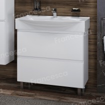 Тумба с раковиной Francesca Bianco 85 напольная (ум. Элвис 85) Тумба с раковиной Francesca Bianco 85 напольная (ум. Элвис 85)