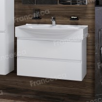 Тумба с раковиной Francesca Bianco 85 подвесная (ум. Элвис 85) Тумба с раковиной Francesca Bianco 85 подвесная (ум. Элвис 85)