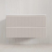 Тумба с раковиной Style Line Марокко 100 подвесная, крем  ( ум. Соул 100)
