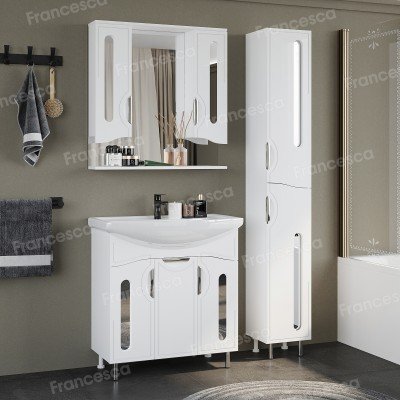 Зеркало-шкаф Francesca Avanti Инфинити 80, с подсветкой-2
