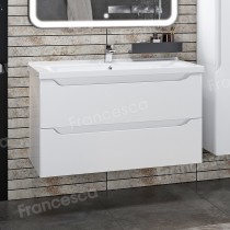 Тумба с раковиной Francesca Verona 100 подвесная (ум. Миранда 100)