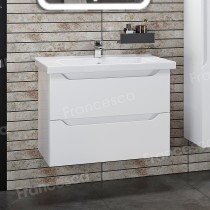 Тумба с раковиной Francesca Verona 80 подвесная (ум. Гармония 80)