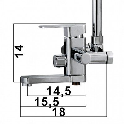 Душевая стойка KRONE L2052-1