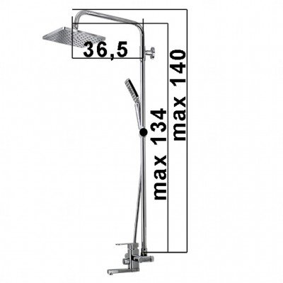 Душевая стойка KRONE L2052-2