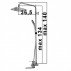 Душевая стойка KRONE L2053--small-4