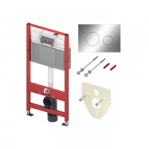 Инсталляция для унитаза Tece TECEbase 2.0 K440921, кнопка TECEloop хром,  с шумоизоляцией, крепление к полу и стене