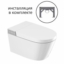 Комплект Abber Bequem AC1120S-AC0101P2, Унитаз-биде электронный подвесной+ Система инсталляции Комплект Abber Bequem AC1120S-AC0101P2, Унитаз-биде электронный подвесной+ Система инсталляции