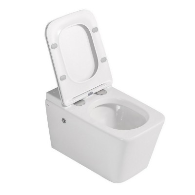 Комплект Abber Rechteck AC1202P-AC0101P, Унитаз подвесной безободковый, с импульсным смывом + Система инсталляции-2