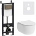 Комплект Damixa Sirius DX86.IS10151.1700 кнопка смыва хром-small