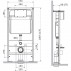 Комплект унитаз подвесной+Инсталляция SantiLine с кнопкой хром SL-5009 + SL-01--small-2