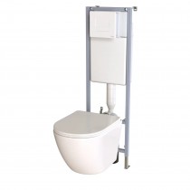 Комплект Унитаз подвесной Taliente Amato AM25010 + инсталляция Siamp 10011945 + панель управления белая 31191010 Комплект Унитаз подвесной Taliente Amato AM25010 + инсталляция Siamp 10011945 + панель управления белая 31191010