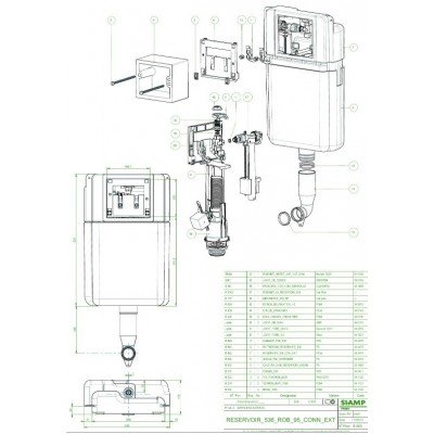 Комплект Унитаз подвесной Taliente Amato AM25010 + инсталляция Siamp 10011945 + панель управления белая 31191010-3