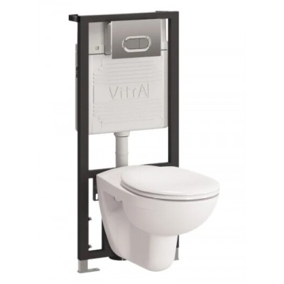 Комплект VitrA Normus 9773B003-7203 кнопка матовый хром