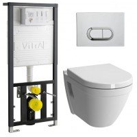 Комплект VitrA S50 9003B003-7201 кнопка хром