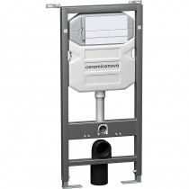 Система инсталляции для унитазов Ceramica Nova Envision Flat CN1002W кнопка белая Система инсталляции для унитазов Ceramica Nova Envision Flat CN1002W кнопка белая