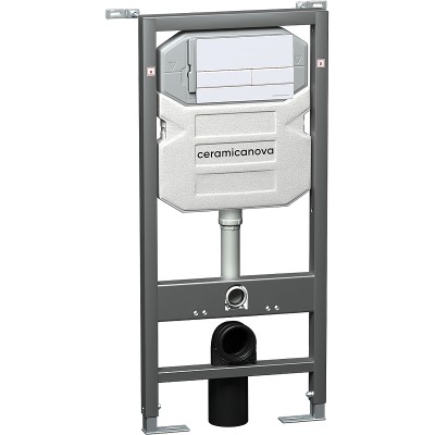 Система инсталляции для унитазов Ceramica Nova Envision Flat CN1002W кнопка белая