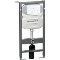 Система инсталляции для унитазов Ceramica Nova Envision Round CN1001W кнопка белая