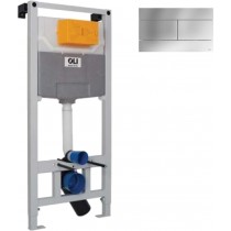 Система инсталляции для унитазов OLI Oli 120 100409mSL00 с кнопкой смыва, хром глянец Система инсталляции для унитазов OLI Oli 120 100409mSL00 с кнопкой смыва, хром глянец