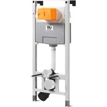 Система инсталляции для унитазов OLI Oli 120 eco 879236 Sanitarblock mechanic с кнопкой смыва белый Система инсталляции для унитазов OLI Oli 120 eco 879236 Sanitarblock mechanic с кнопкой смыва белый