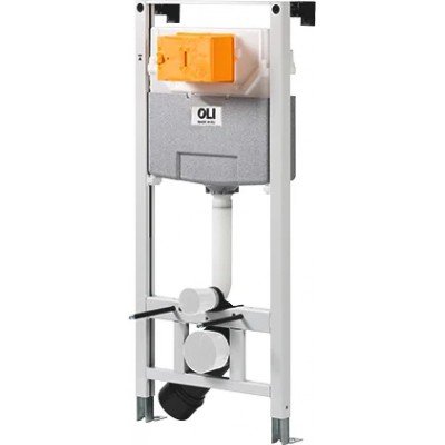 Система инсталляции для унитазов OLI Oli 120 Eco Sanitarblock pneumatic с кнопкой смыва , хром глянец