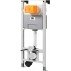 Система инсталляции для унитазов OLI Oli 120 Eco Sanitarblock pneumatic с кнопкой смыва , хром глянец-small