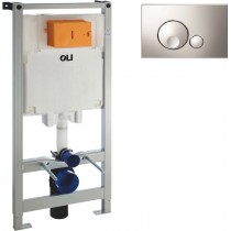 Система инсталляции для унитазов OLI Oli 80 300572mGB00 с кнопкой смыва, хром глянец Система инсталляции для унитазов OLI Oli 80 300572mGB00 с кнопкой смыва, хром глянец