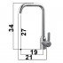 Смеситель для кухни KRONE L3039--small-1