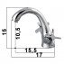 Смеситель для раковины KRONE L1144--small-1