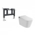 Комплект Abber Bequem AC1119S-AC0101P, Электронный унитаз-биде подвесной + Система инсталляции-small