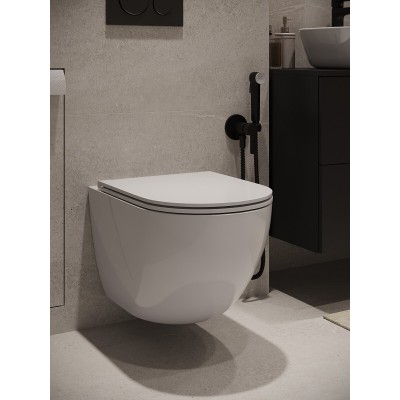 Комплект унитаза с инсталляцией Agger ATI03100+APB144, кнопка смыва черная-9