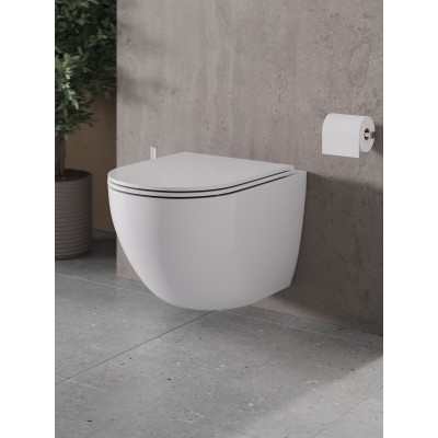 Комплект унитаза с инсталляцией Agger ATI03100+APB200, кнопка смыва хром-4