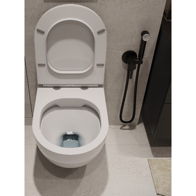 Комплект унитаза с инсталляцией Agger ATI03100+APB200, кнопка смыва хром-7