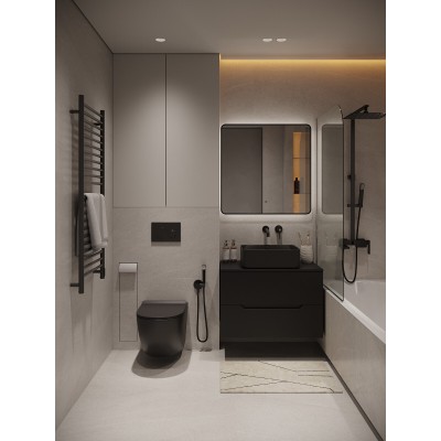 Комплект унитаза с инсталляцией Agger ATI03144+APB144, кнопка смыва черная-10