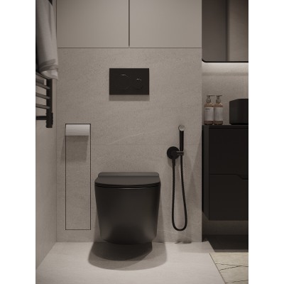 Комплект унитаза с инсталляцией Agger ATI03144+APB144, кнопка смыва черная-8