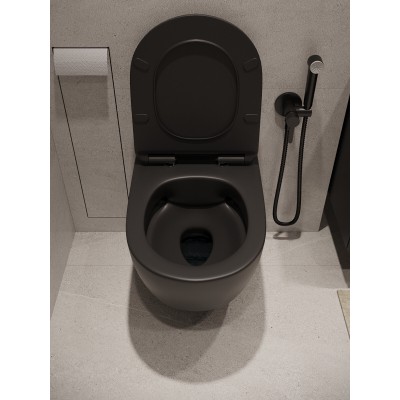 Комплект унитаза с инсталляцией Agger ATI03144+APB244, кнопка смыва черная-9