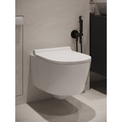 Комплект унитаза с инсталляцией Agger ATI05100+APB100, кнопка смыва хром-6