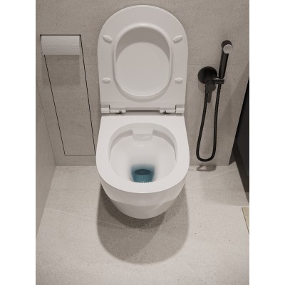 Комплект унитаза с инсталляцией Agger ATI05100+APB200, кнопка смыва хром-8