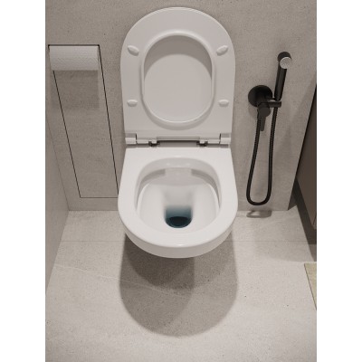 Комплект унитаза с инсталляцией Agger ATI06100+APB100, кнопка смыва хром-6