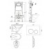 Комплект унитаза с инсталляцией Agger ATI06100+APB100, кнопка смыва хром--small-8