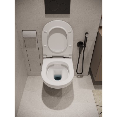 Комплект унитаза с инсталляцией Agger ATI06100+APB144, кнопка смыва черная-6