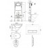 Комплект унитаза с инсталляцией Agger ATI06100+APB200, кнопка смыва хром--small-8
