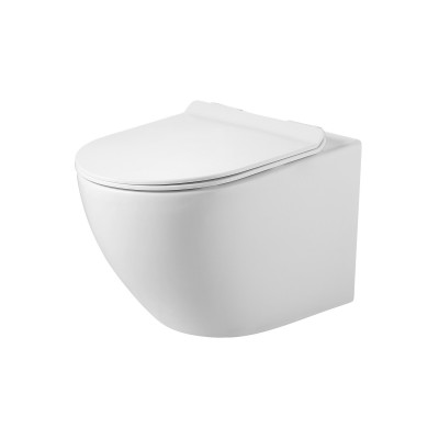 Комплект унитаза с инсталляцией Agger ATI09150+APB100, кнопка смыва хром-3