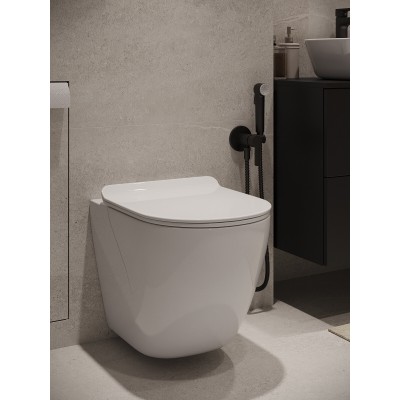 Комплект унитаза с инсталляцией Agger ATI09150+APB100, кнопка смыва хром-6